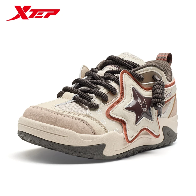 Xtep Sports Shoes For Women 2024 Autumn Comfortable Casual Shoes Cushion Lightweight  Breathable Outdoor Shoes 976318330005