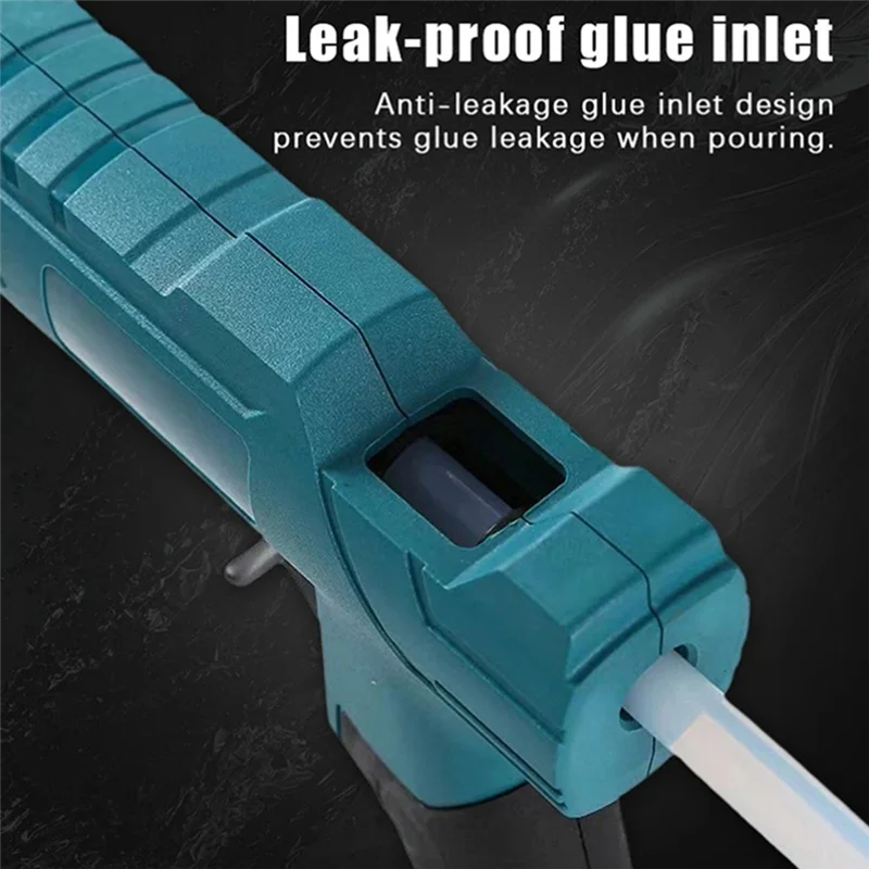 

RALCA-For 18V Lithium Battery Cordless Hot Glue Gun No Battery Included Temperature Adjustable Heavy Duty