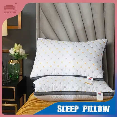 잠자는 아기 호텔을위한 베개 같은 깃털 홈 코튼 소프트 보호 목 베개 침실을위한 가정용 베개를 붕괴하지 않음