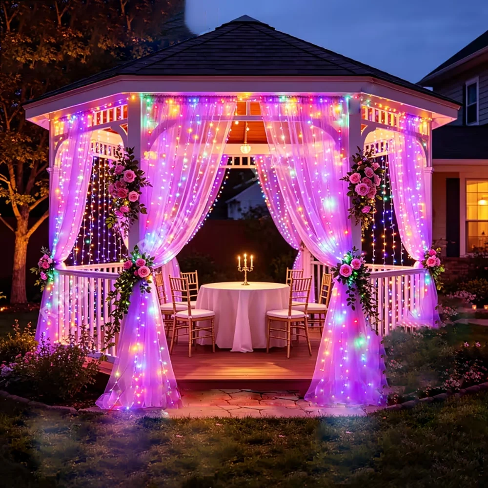 100/200/300LED USB Fairy Curtain Light Perfect for New Year Celebrations Christmas Parties Halloween Festive Decor String Lights
