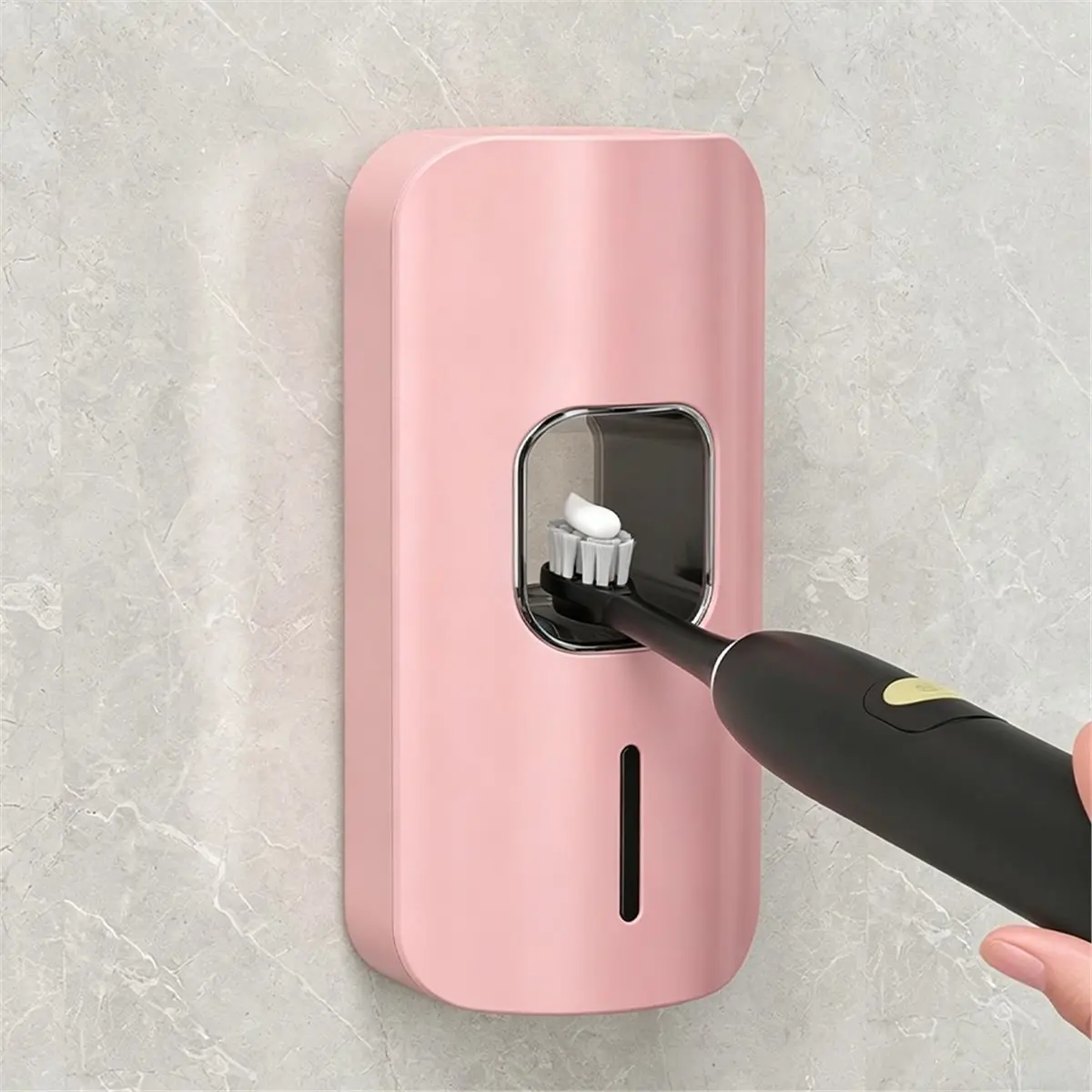 update-automatic-toothpaste-dispenser-wall-mounted-smart-touchless-toothpaste-squeezer-for-kids-and-adults-pink