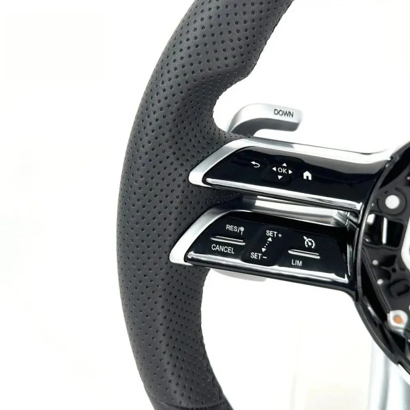 Full Leather  Dragonfly Steering Wheel for  W177 W205 W213 X247 X253 Old to New Facelift