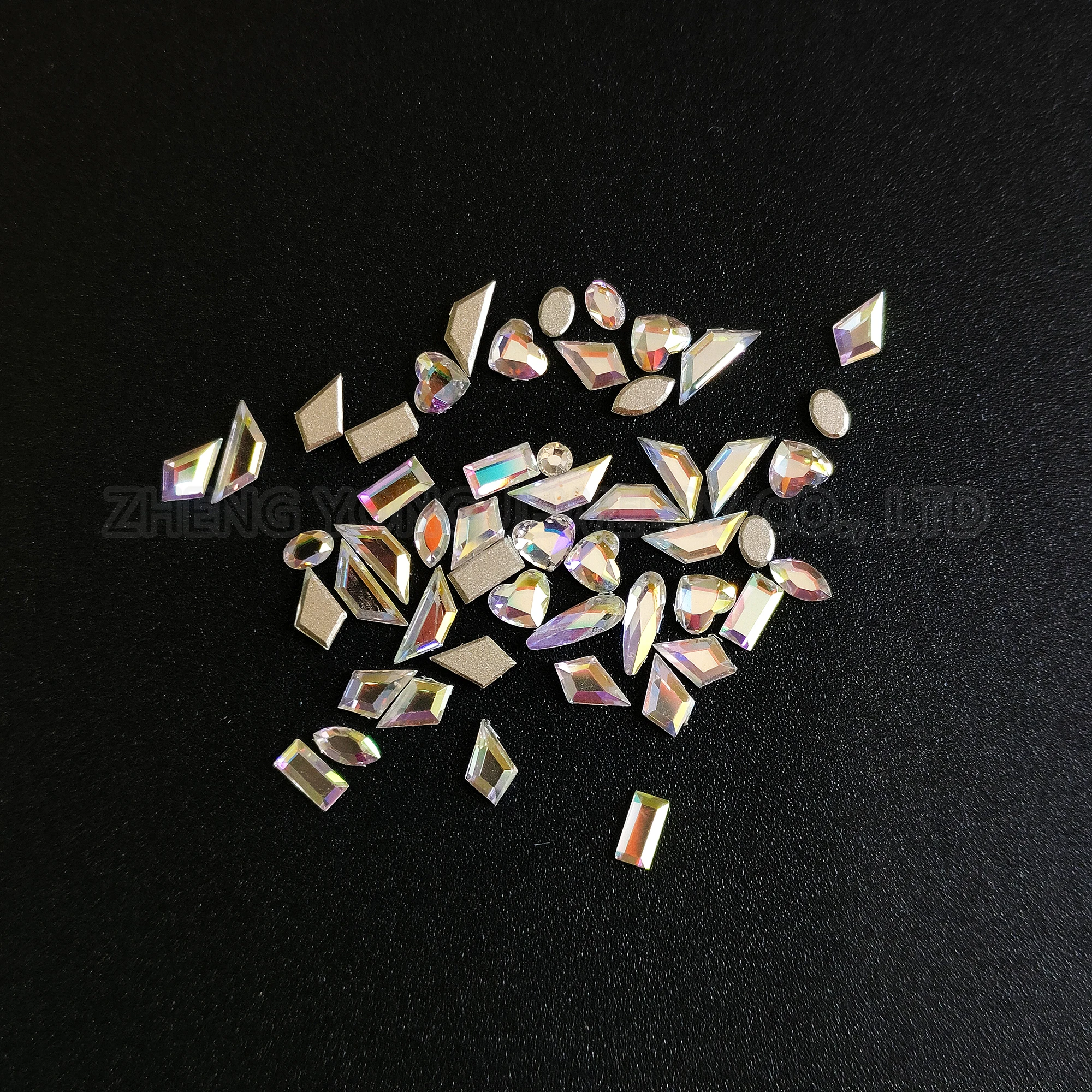 1 Bag Crystal Tooth Gems Mix Shapes for Men Women Rhinestone Flat Back Dental Jewelry Gems