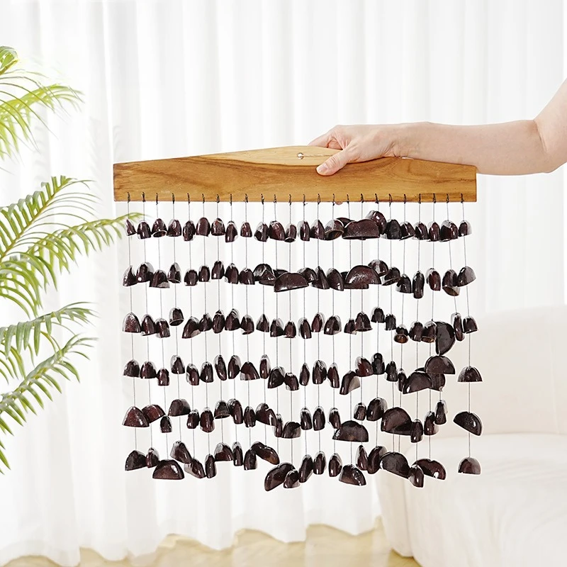 Nutshell أجراس الرياح داخلي في الهواء الطلق معلقة الصوت حزمة جرس التأمل Diatonic شفاء العلاج Handbell الاسترخاء جرس الرياح