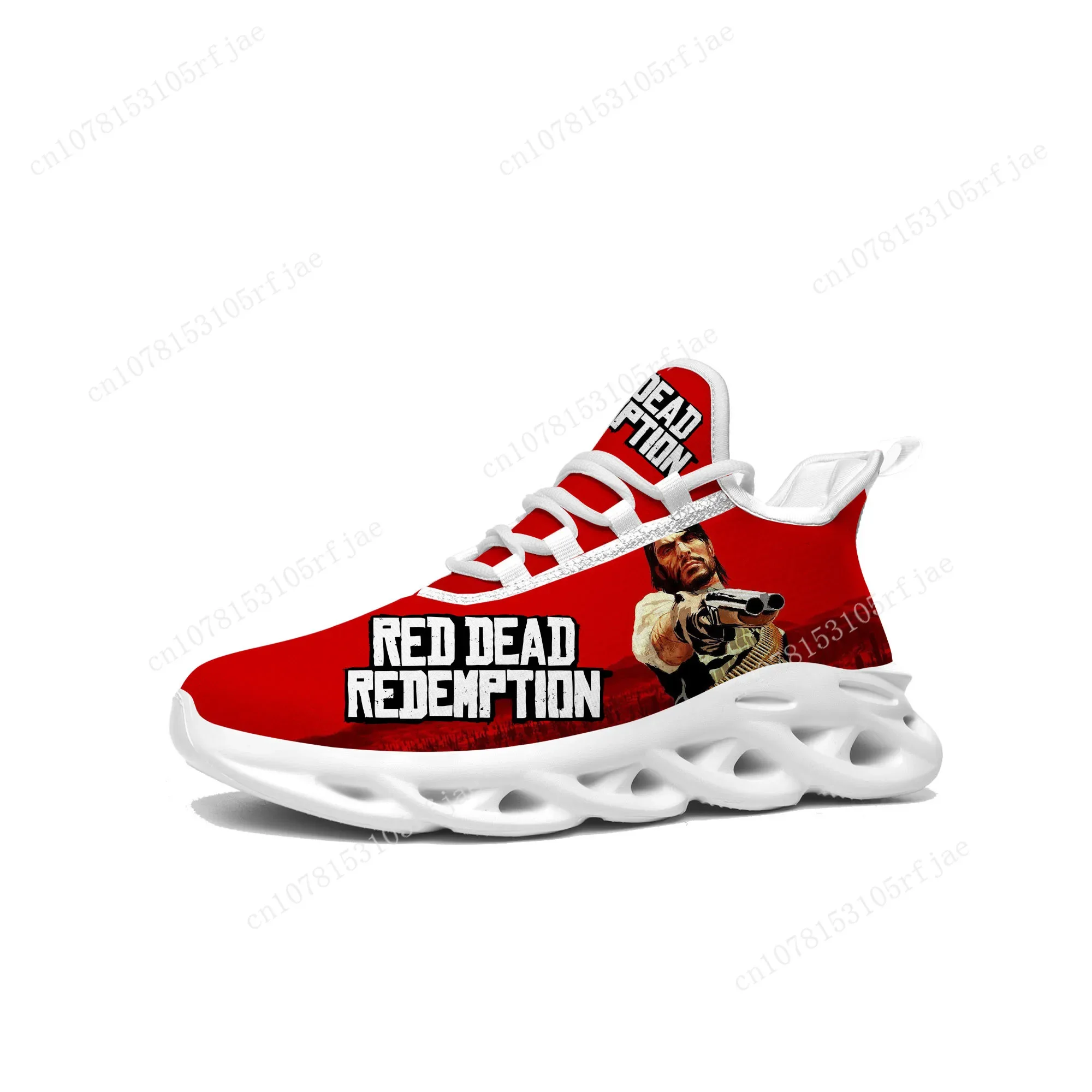 Video Game Red Dead Redemption Flats Sneakers Mens Womens Teenager Sports Running Shoes High Quality Custom Built Lace Up Shoe