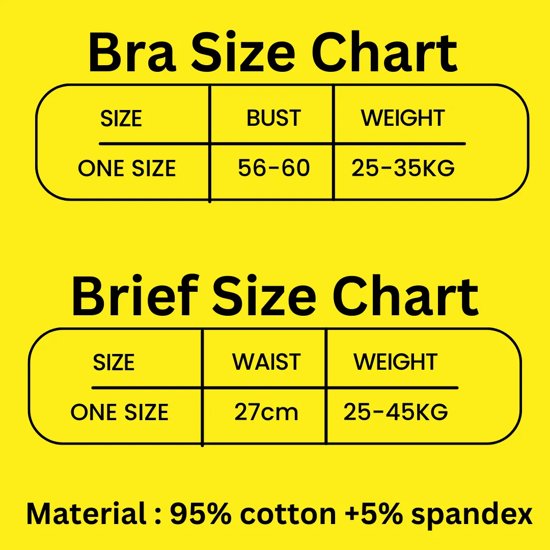 Girls Training Bras Panties Solid Kids Cotton Underwear Sets Teens Students Bra Vest and Panties Wireless Girls Cotton Bra 8-16Y