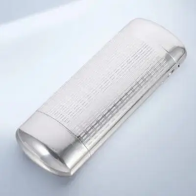 

Aluminum Glasses Lightweight Hard Shell Glasses Case Eyeglass Box Slim Design Storage Protector Crash Proof Portable