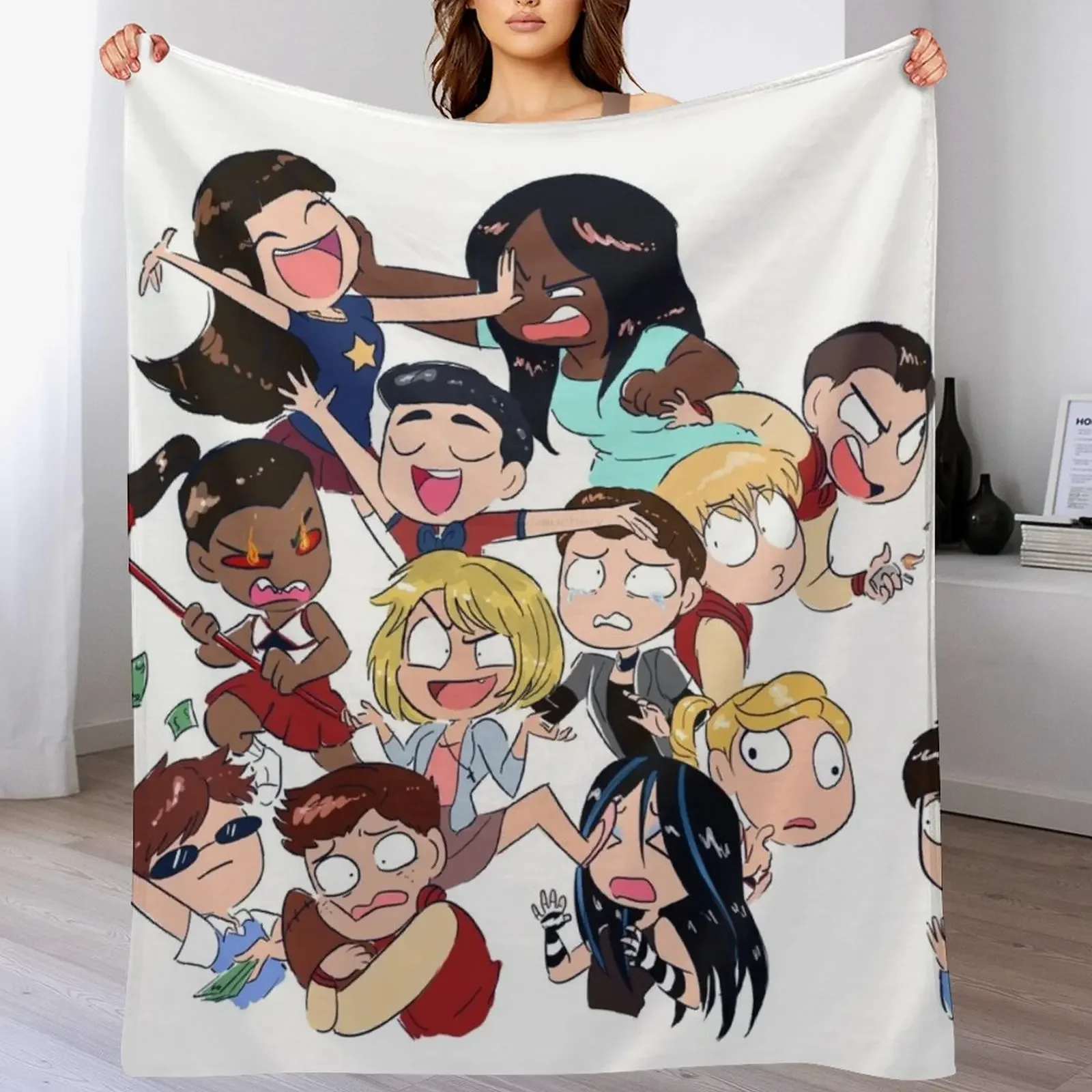 

Glee Throw Blanket Warm Napping Blanket for Office Couch Bed