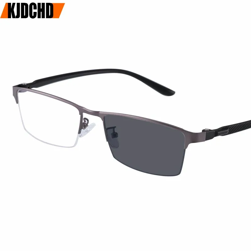 

Новые фотохромные очки для чтения KJDCHD для мужчин и женщин, очки для пресбиопии с диоптриями, в комплекте с коробкой