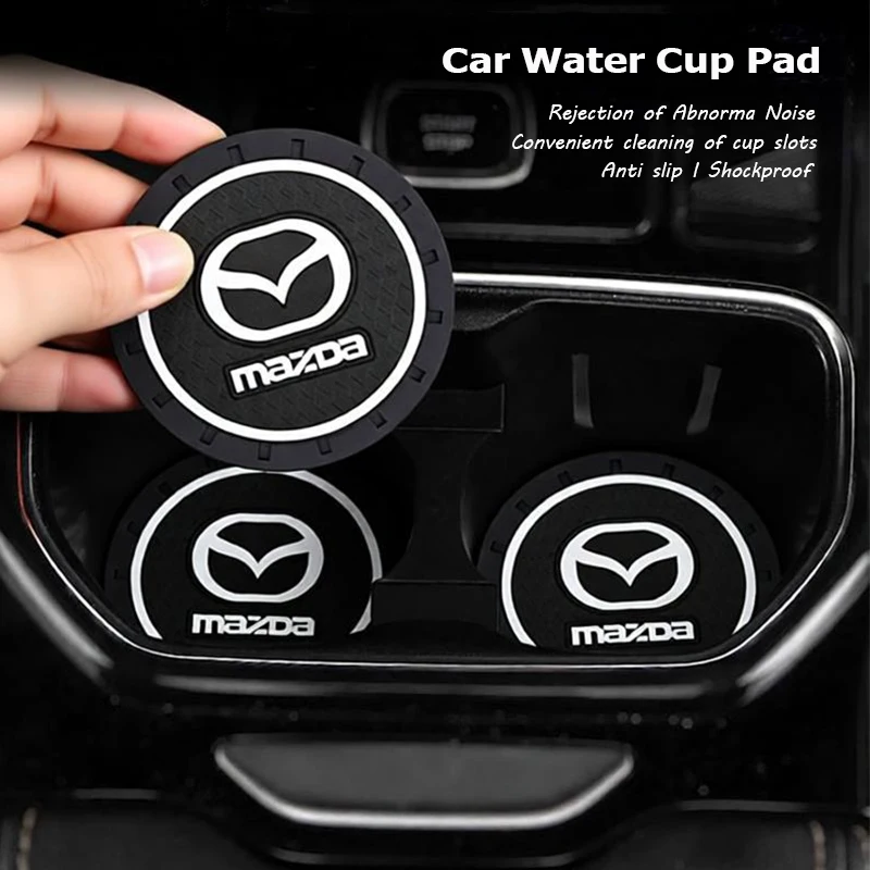 

2 шт. силиконовые коврики-подставки для автомобильных подстаканников, противоскользящие, для Mazda 2, 6, CX-5, CX-80, CX-70, CX-90, MX-30, CX-60, CX-50, CX-30, BT-50, e-