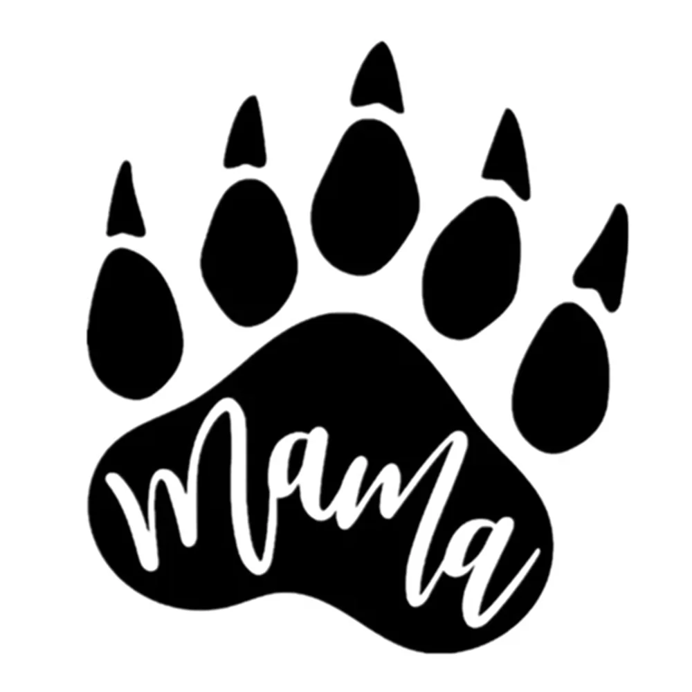 

Bear Paw Mama Vinyl Decal Car Sticker Waterproof Auto Decors on Bumper Window Laptop