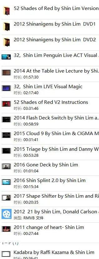 Shin Lim Magic Archive - Bundle 28 sets - magic tricks