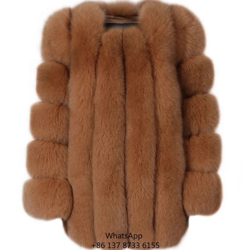

Женская меховая куртка, новая осенняя верхняя одежда, длинное меховое пальто для женщин, куртка из лисьего меха для девушек