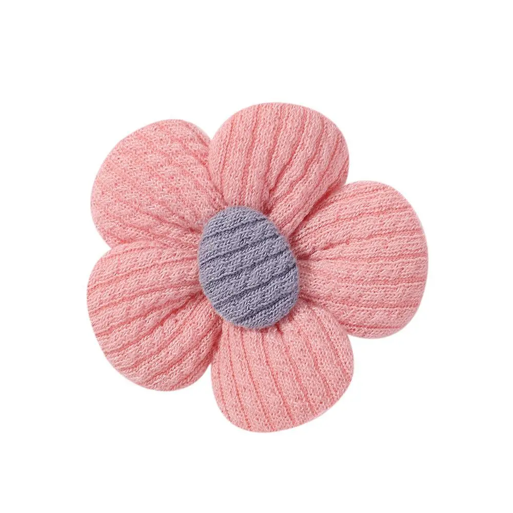 60 pz/lotto 1.7 "fermagli per capelli a fiore in tessuto per ragazze forcine per capelli floreali per bambini fermagli BB accessori per capelli per bambini appena nati Bulk