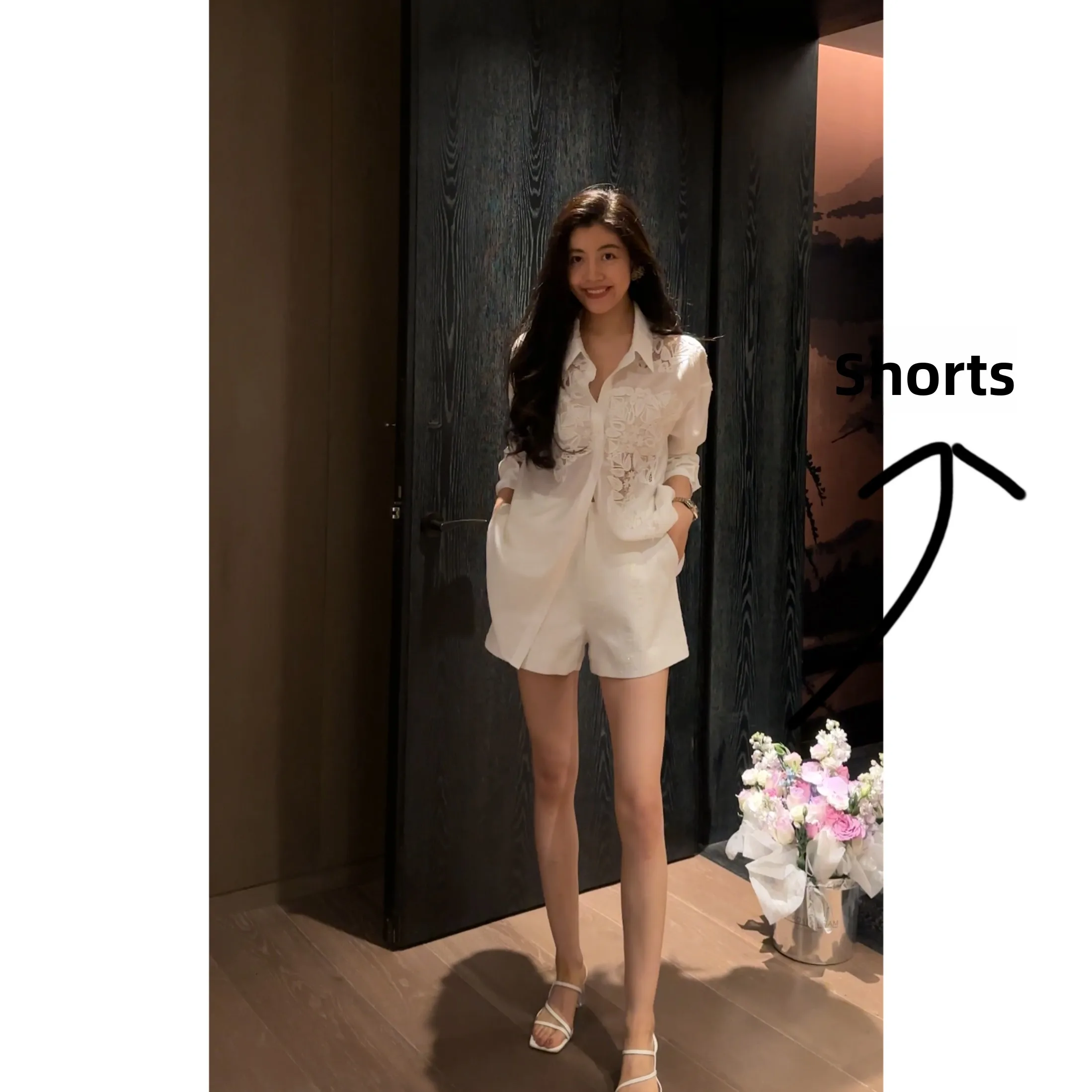 

NCOU Neikou Новые модные повседневные женские нейлоновые шорты с высокой талией, прямые, широкие, длинные, свободного кроя, для похудения