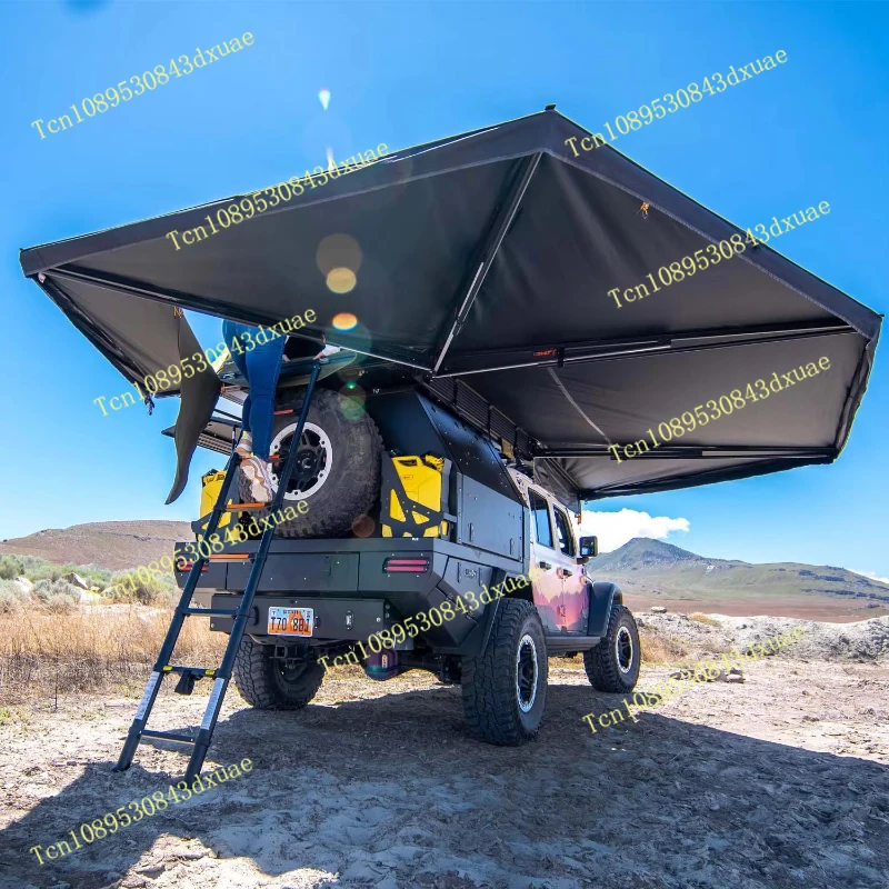 

Outdoor Car Protection Umbrella Oxford Canvas Plus Size Light Emitting Diode Light D-Hole Car Side Independent Rainproof Awning