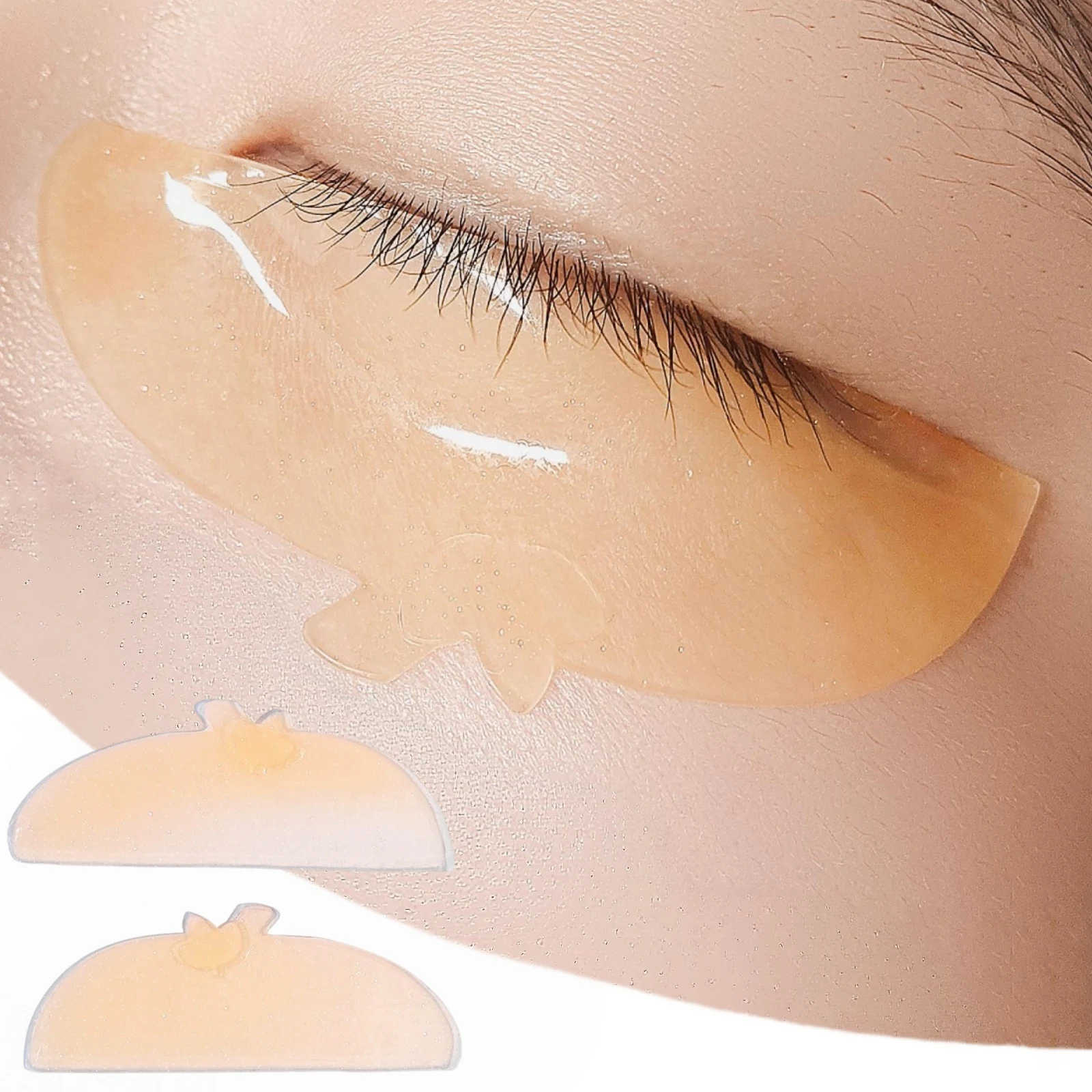 Libeauty Sticky Flat Lash Lift Shields Ultra-Thin Korean Silicone Softening Pads For No.1 Perm Step Only & Lash Artist Eye Patch
