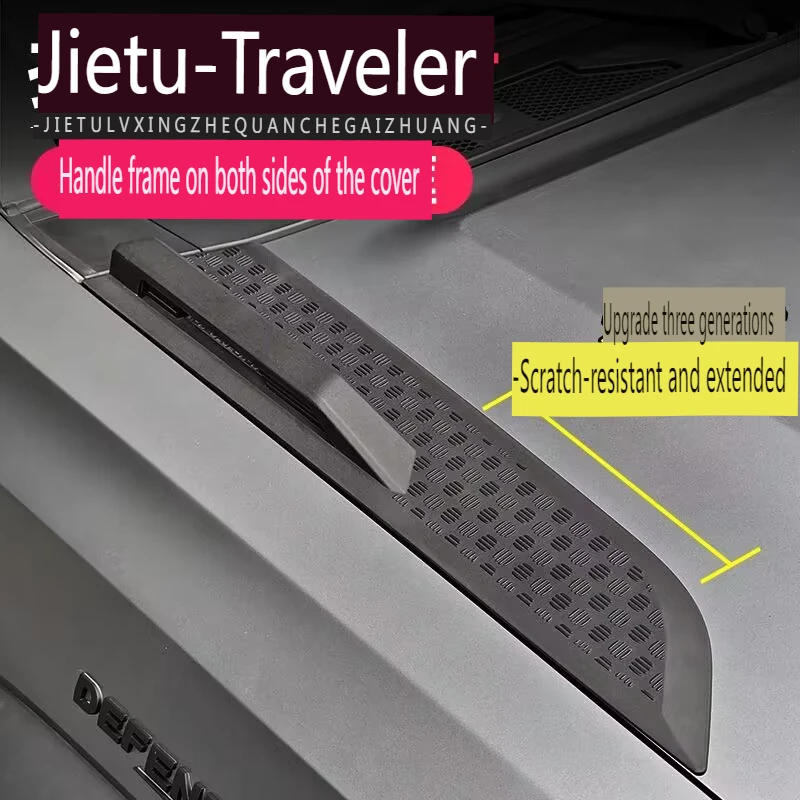 fit for Chery Jetour Traveler T2 2023 2024  2025 Up Car Engine Hood Handle Decoration Cover Exterior Accessories