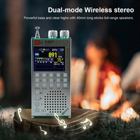 ATS125 Multifunctional BT Radio TEF6686 Chip RDS Data Display Radio LCD Color Screen Hand-Held Radio Receiver for Indoor Outdoor