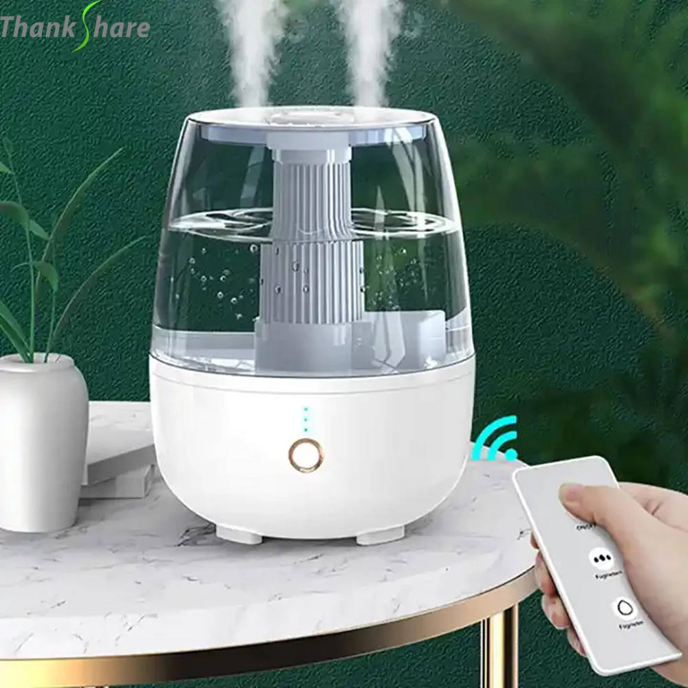 6.8L Air Humidifier Large Capacity Remote Control Ultrasonic Aroma Diffuser Mist Maker With LED Night Light For Home Office