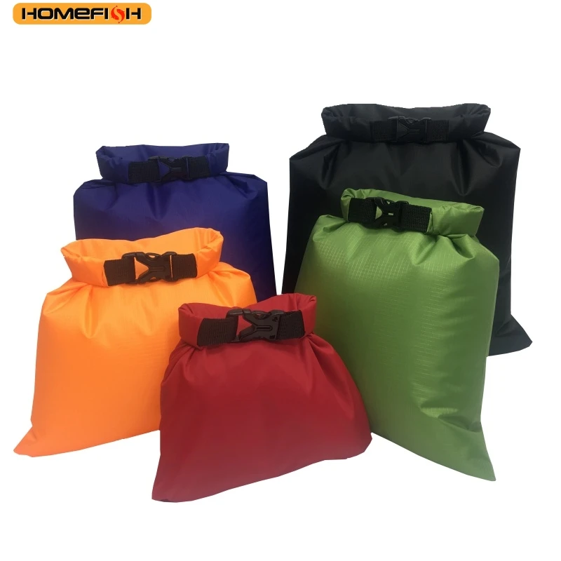 HOMEFISH 5pcs Waterproof Dry Bag For Camping Drifting Hiking Swimming Rafting Kayaking River Trekking Bags