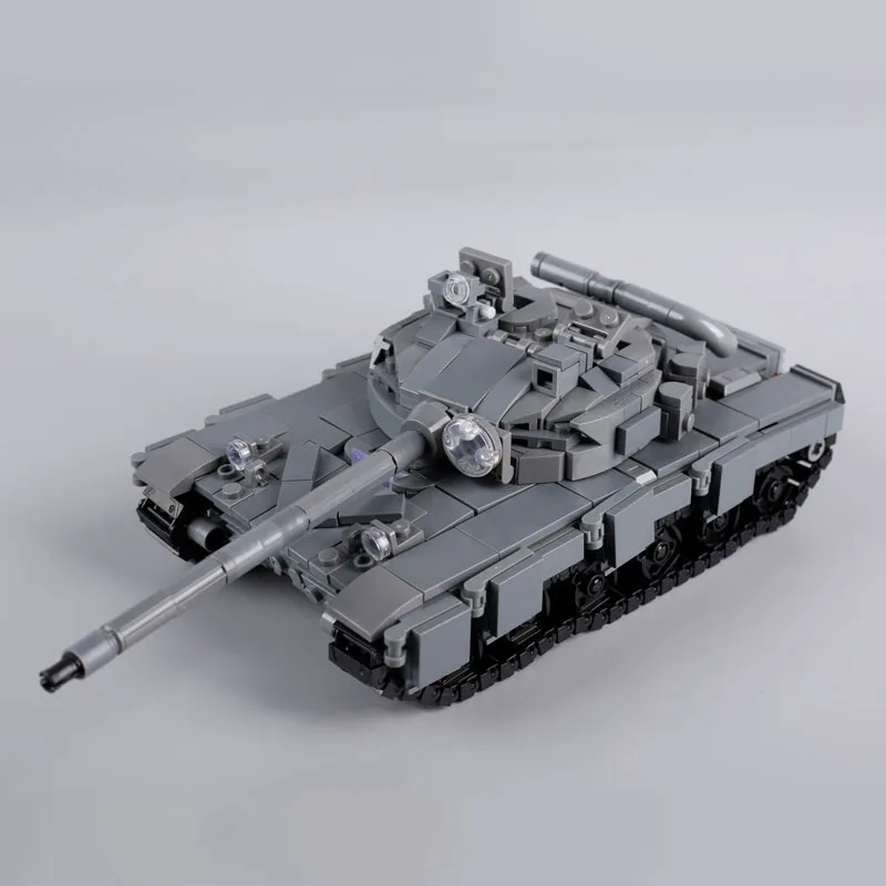 World War II Military Tank Building Block T90 Main Battle Tank Armored Transport Vehicle MOC Brick Assembly Toys For Boys