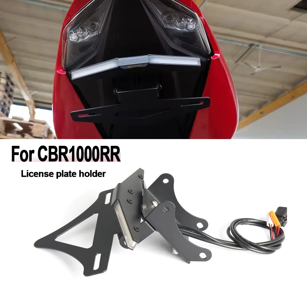 

For Honda CBR1000RR-R 2020 2021 2022 2023 New Motorcycle License Plate Holder Bracket Rear Tail Tidy Fender Eliminator kit