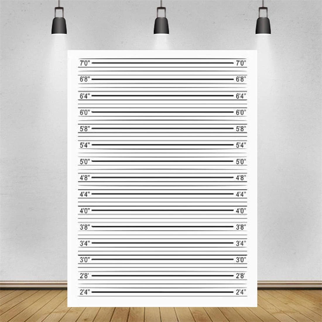 Mugshot Photography Backdrop Banner Police Lineup Height Charts Photo Props Background Accurate Measurements Poster Bachelorette