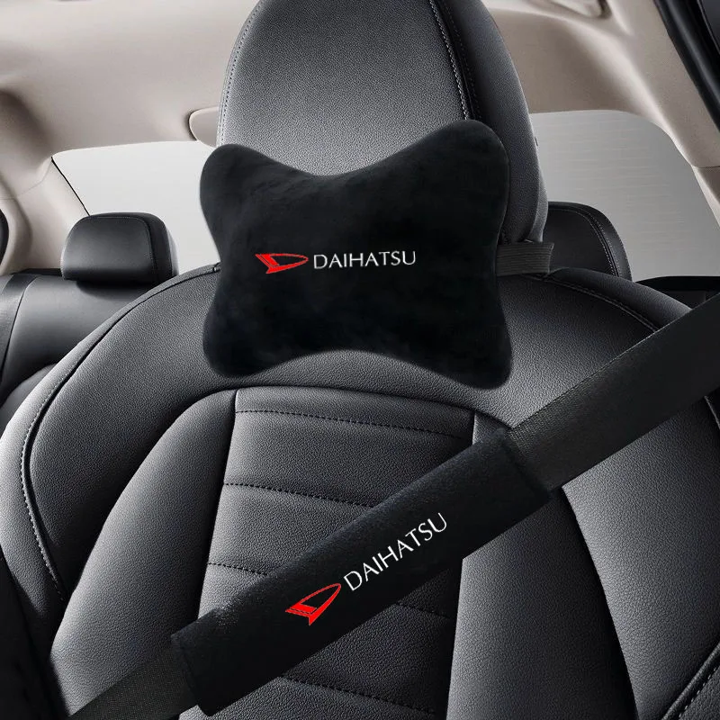 Car Headrest Neck Pillow Seat Belt Shoulder Pad Fit For Daihatsu Terios Sirion Mira Materia Rocky YRV Feroza Charade Accessories