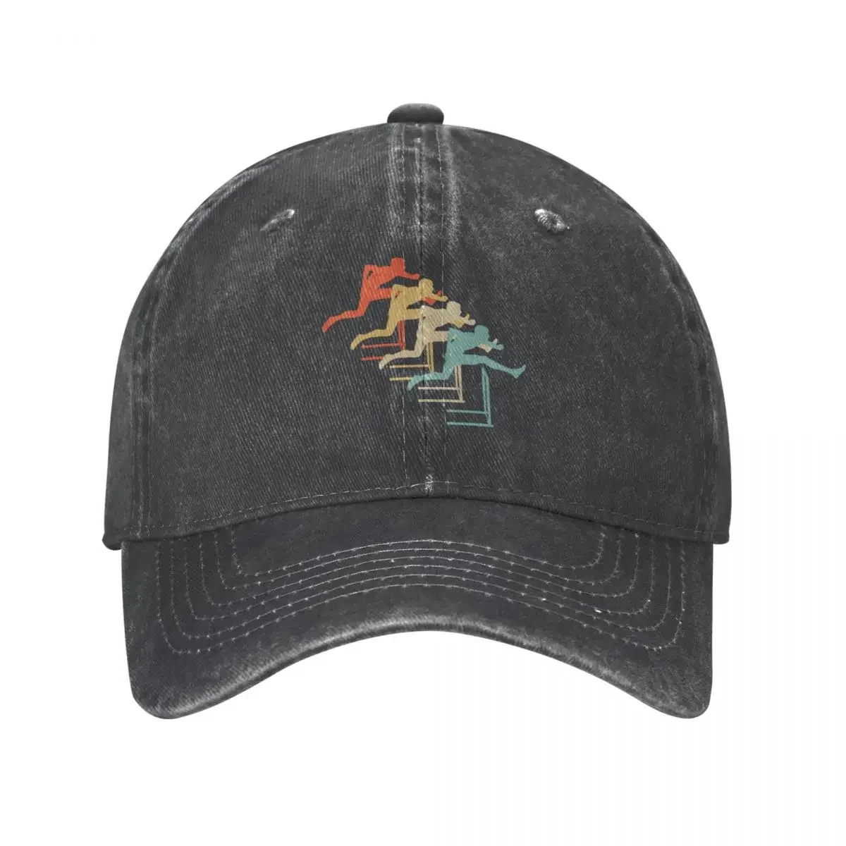 Hurdle, Track, Retro Vintage Style Cowboy Hat Beach Outing Custom Cap Men's Hats Women's