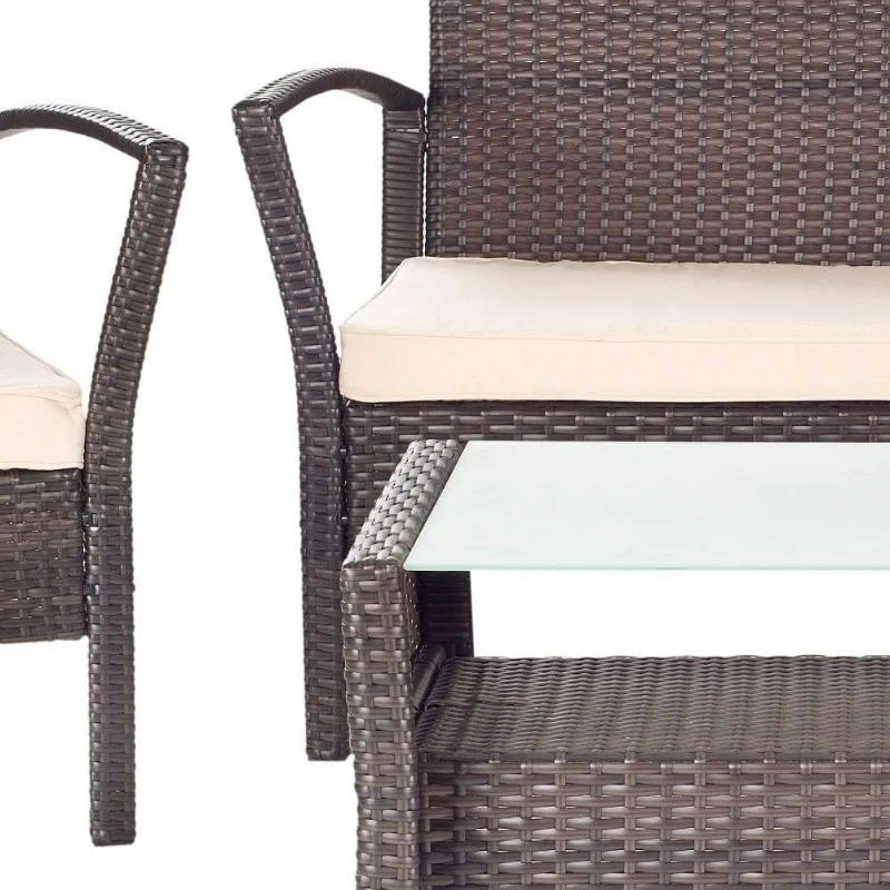 Outdoor Living Rattan Patio Furniture Set