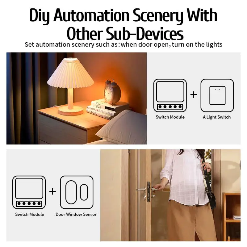 Умный дом Zigbee Wi-Fi умный переключатель с монитором мощности 16A модуль выключателя света Tuya DIY реле выключателя голос для Alexa Google