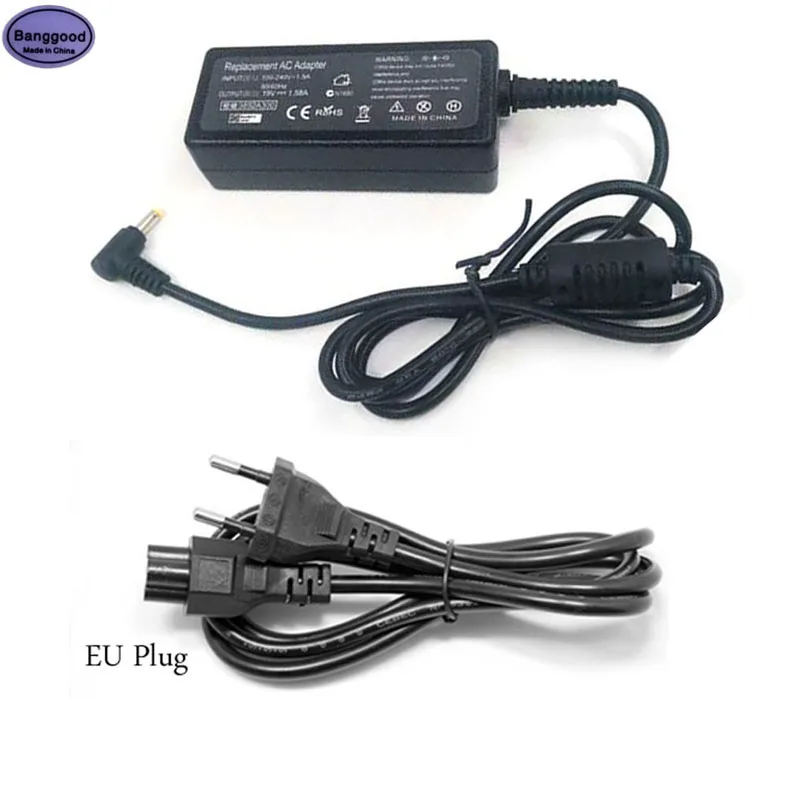 19V 1.58A 4.0*1.7MM 30W Laptop Charger w/ AC Power Cable for HP Compaq Mini 700 730 110 1100 110c-1000 hstnn-e04c Vivienne Tam