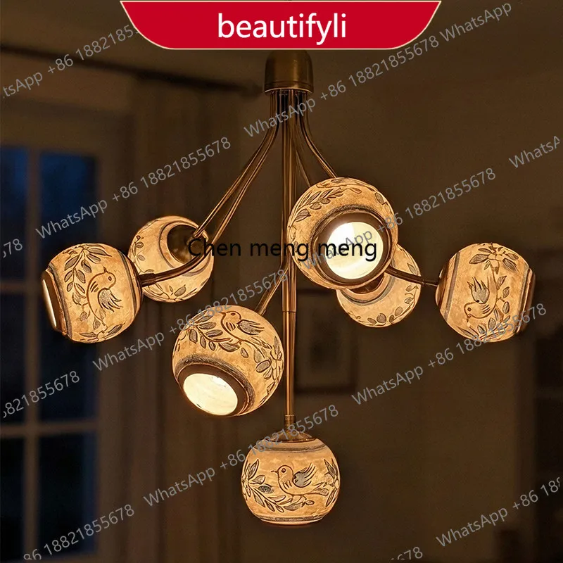 

Ретро-люстра a38 в сине-белом фарфоровом стиле, креативная, многоламповая, среднего размера, в старинном стиле, для гостиной, спальни, столовой, Nanyang s