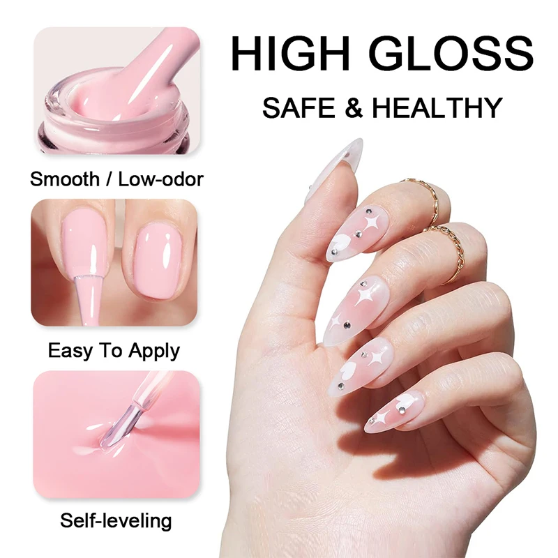 68 cores HEMA TPO GRÁTIS 15ml gel de esmalte, esmalte de gel de unha autonivelante, tinta de glitter de arte de unha de longa duração, casa