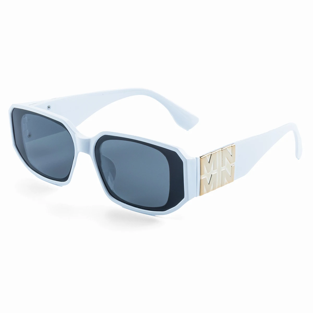 Luxury designer square-frame metal panelled sunglasses, multi-colored men's and women's fashion sunglasses