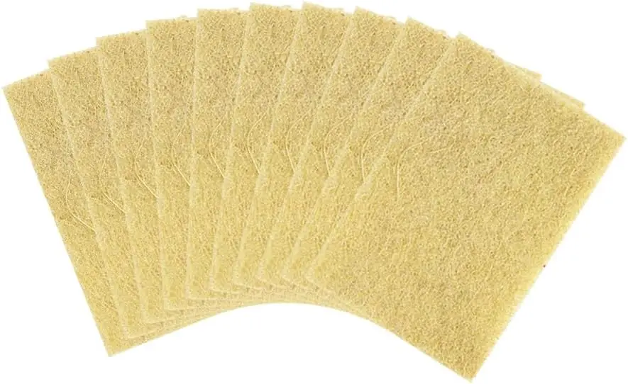

Eco Friendly Biodegradable Sisal Hemp Scrub Pads for Kitchen Dishes Pots Non Scratch Cleaning 10 Pack