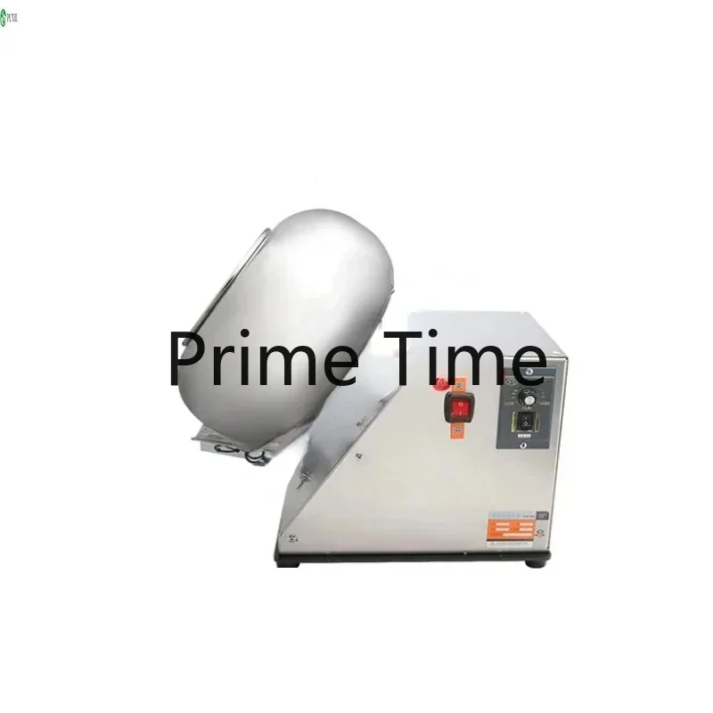 220V Commercial Small Sugar Coating Polishing Machine Stainless Steel Comes With Heating Drying Food Processing Equipment