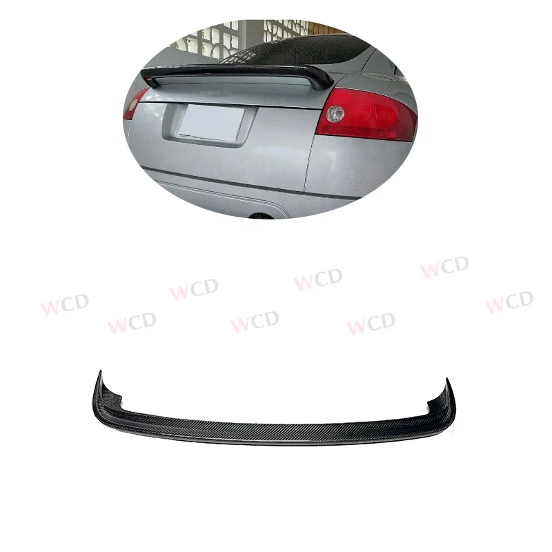 Real Carbon Fiber Rear Trunk Lip Spoiler Boot Wing for Audi TT 1998 - 2006 MK1 Rear Trunk Spoiler Wing Lip