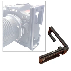 R7 Cable Lock Tripod Quick L Shape Plate Holder for Canon EOS R7 EOSR7 Camera Live Streaming Tether Shooting Photography