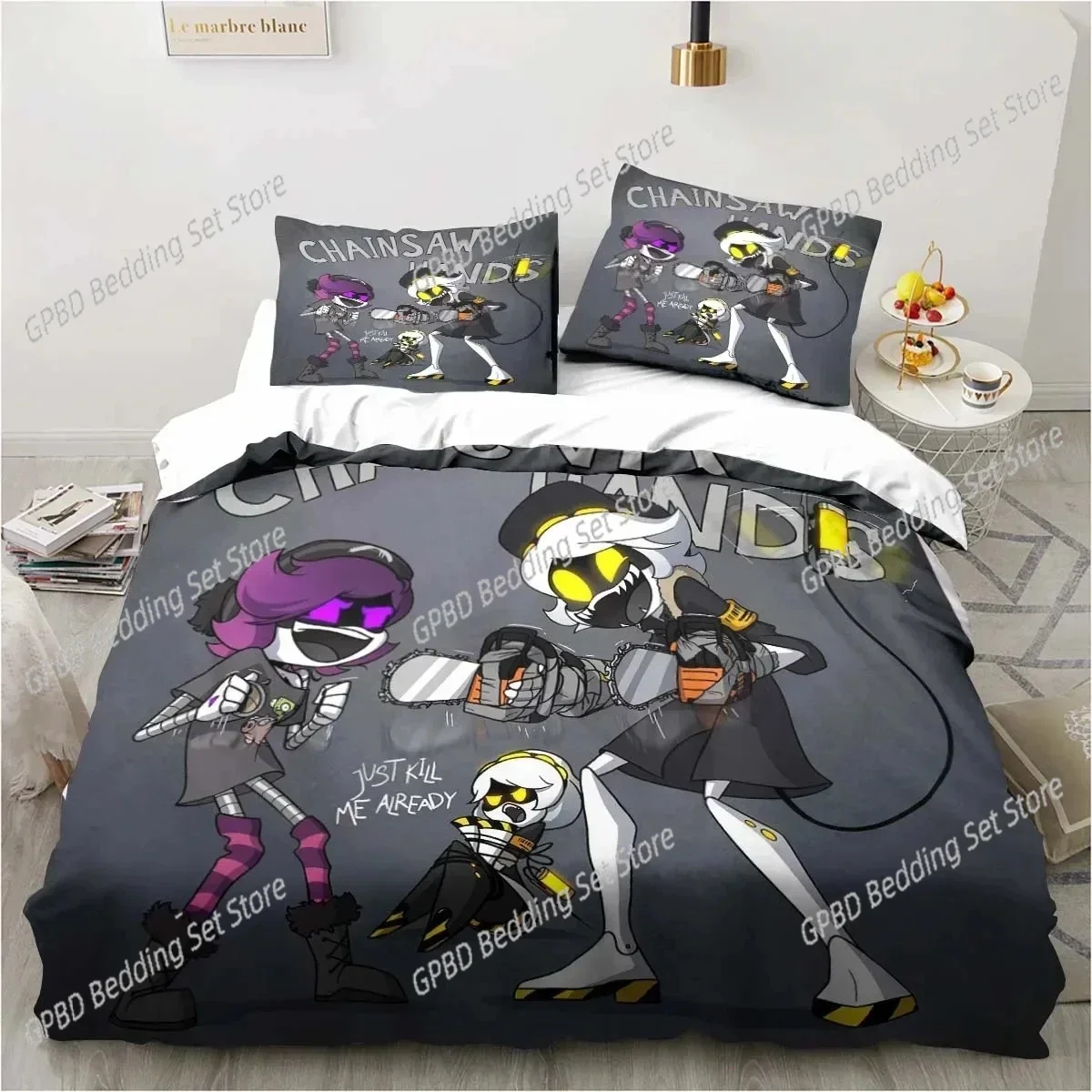 

Murder-Drones Cartoon 3D NEW Duvet Cover Pillowcase Bedding Set Adult Boy Girl Bedroom Decoration Children Single Double Large