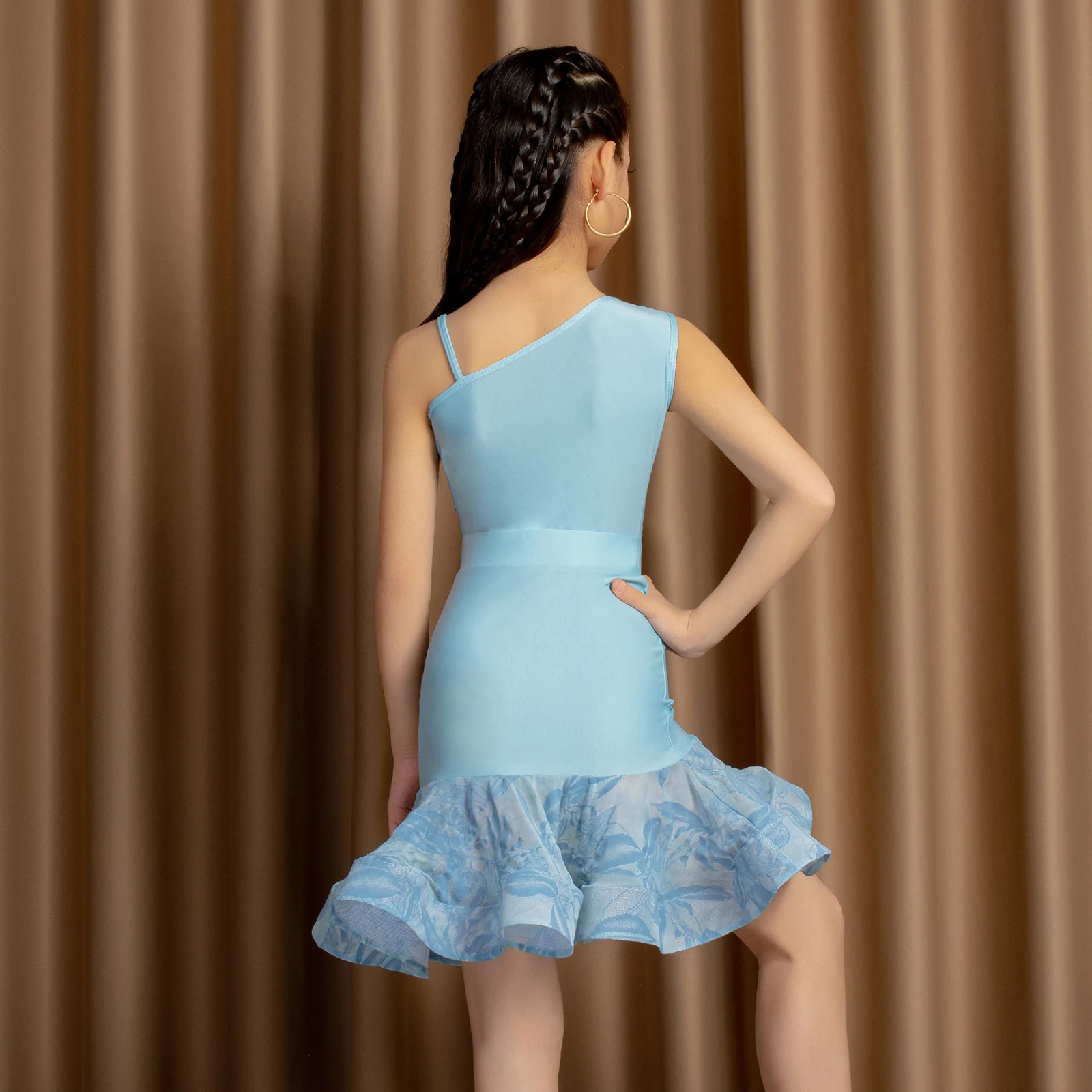 Nuevos trajes de baile latino de verano para niñas, trajes de práctica para niñas, trajes profesionales de baile latino para niños