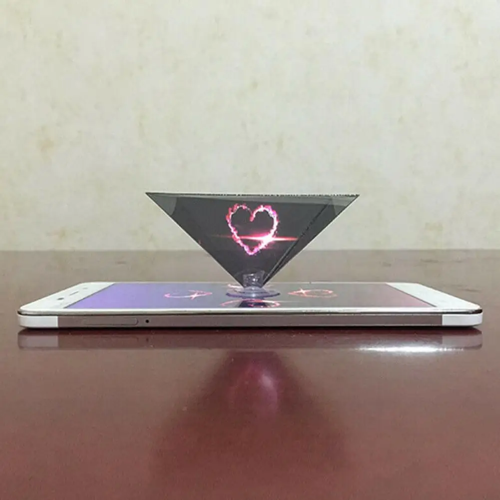 Smartphone Hologram Advertise 3D Holo Box Holographic Pyramid Phone Type Tablet Box Showcase Display Mobile For Iphone