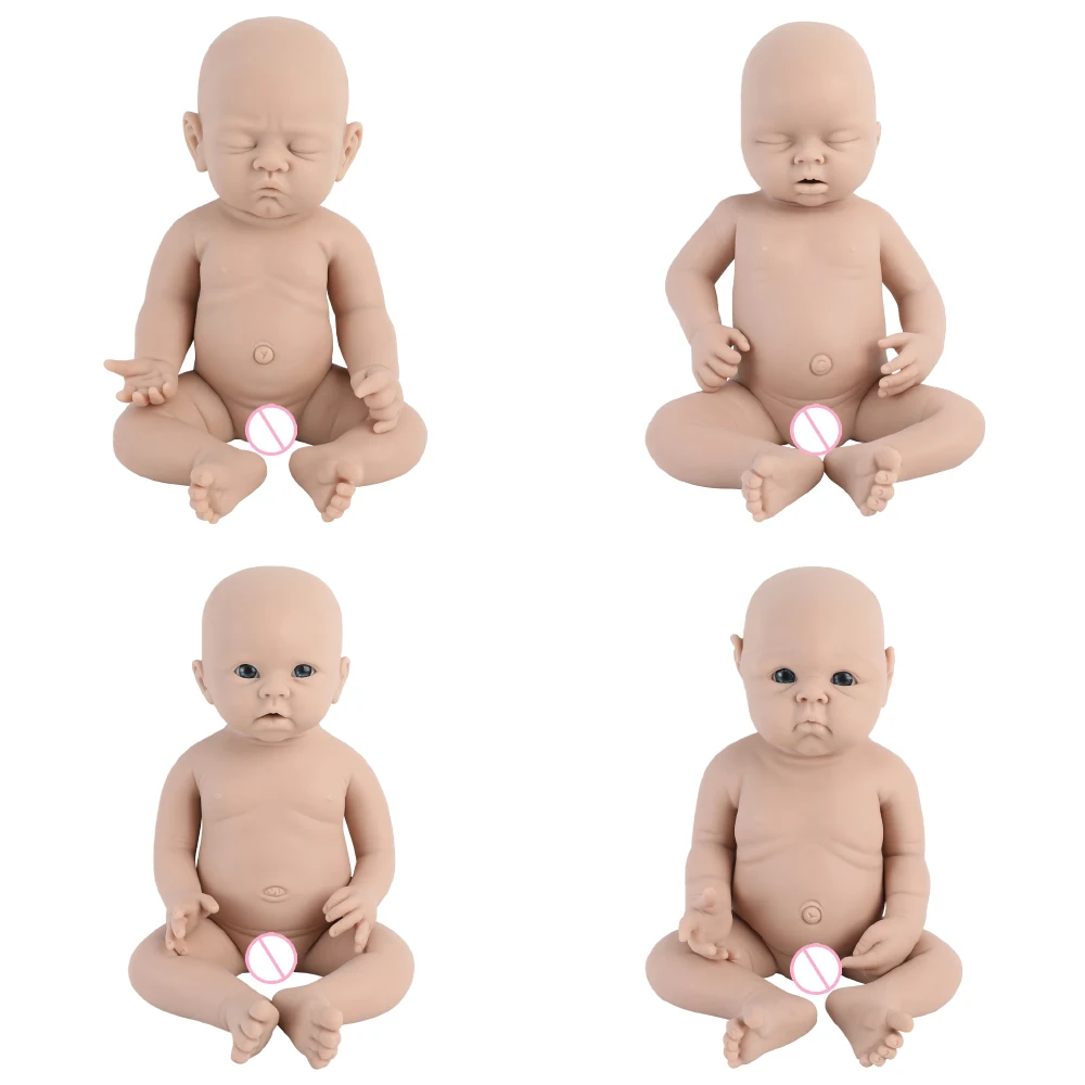 

IVITA Silicone Reborn Baby Doll Unpainted Realistic Lifelike Girl Toy for Children Wholesale Lifelike Bebe Dolls