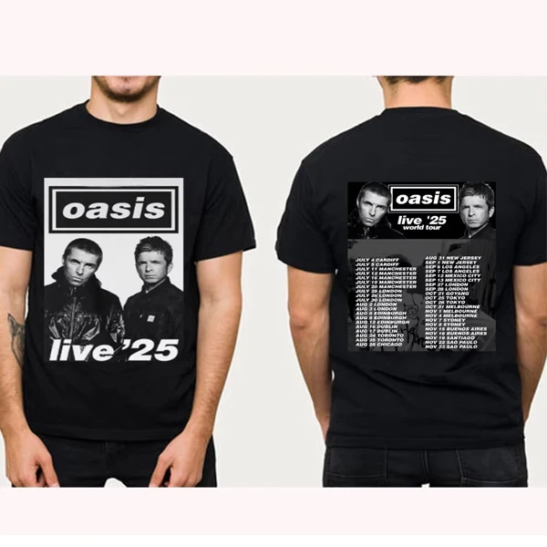 

Футболка Black Sabbath and Ozzy Osbourne Back To The Beginning Merch Event с двусторонней футболкой Lineup Ins Y2k New Brand New Style