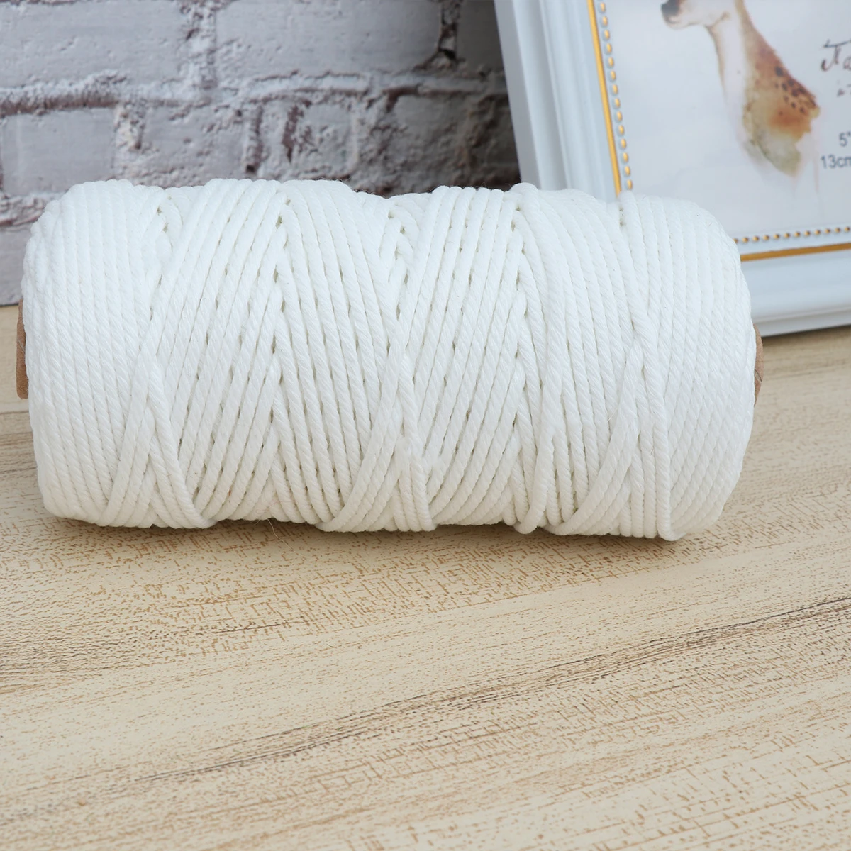 

100M Cotton Rope Natural Craft Cord for Handmade Wrapping Binding Lacing Stringing Braiding Macrame Plants Hangers Wall Hangings