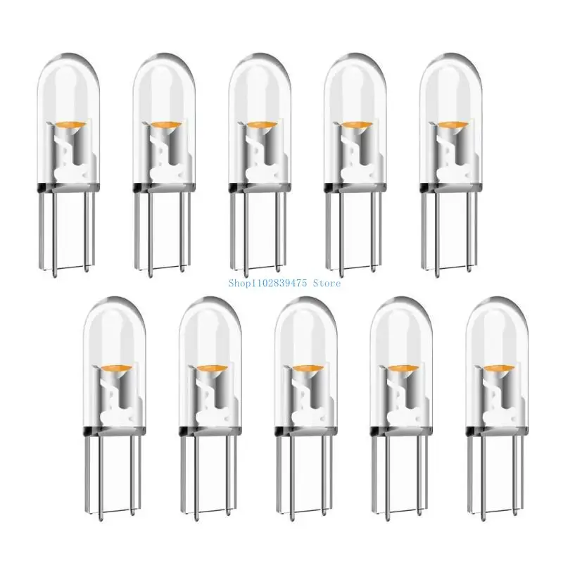 

33WB 10pcs LED Dashboard Lights Shockproof Auto Interior Simple Installs