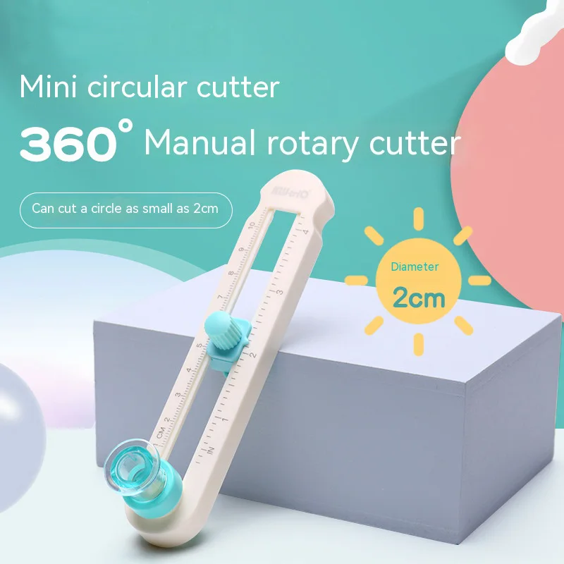 Verstelbare 360 Ronde Snijmes Diy Kompas Cirkel Snijder Handmatige Roterende Scrapbooking Snijders Papier Scrapbooking Kaarten Snijders