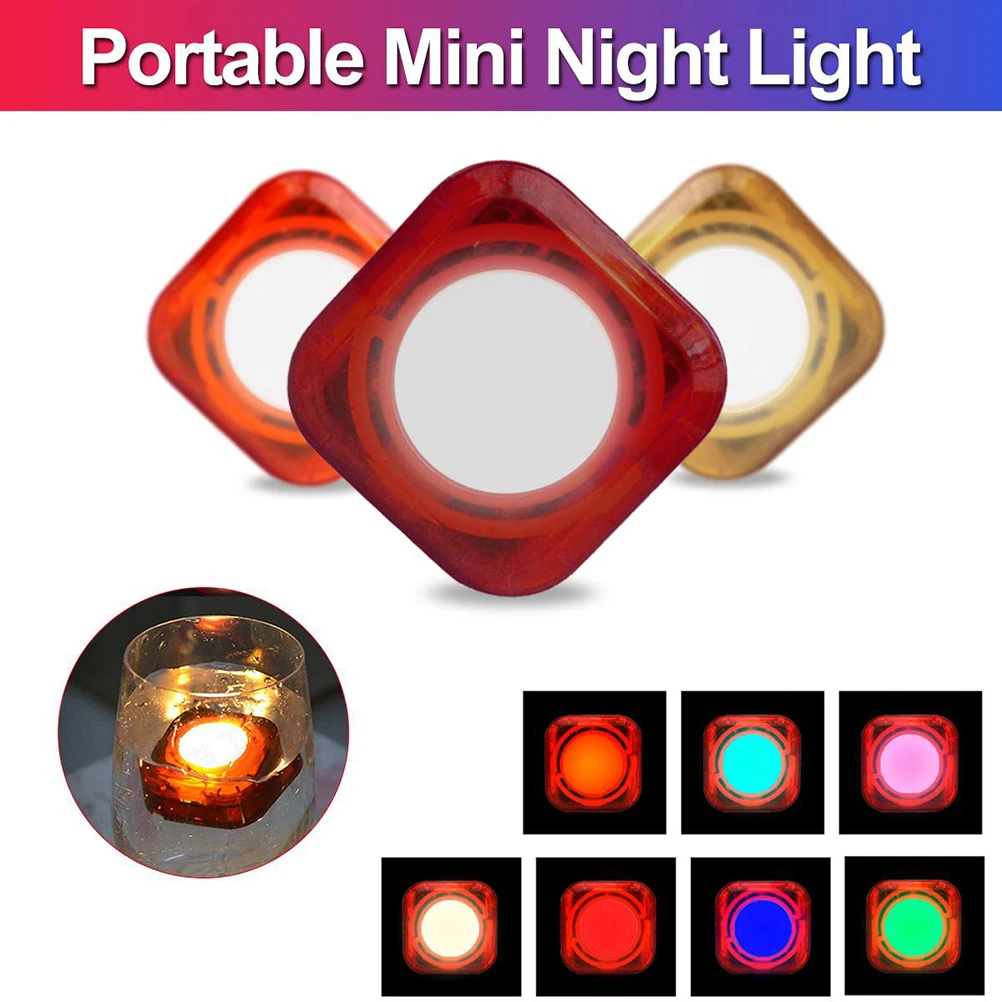

LED Night Touch Light Energy Saving Patting Decor Ambient Colorful Atmosphere Lights Desk Bedside Gift Silicone Lamp