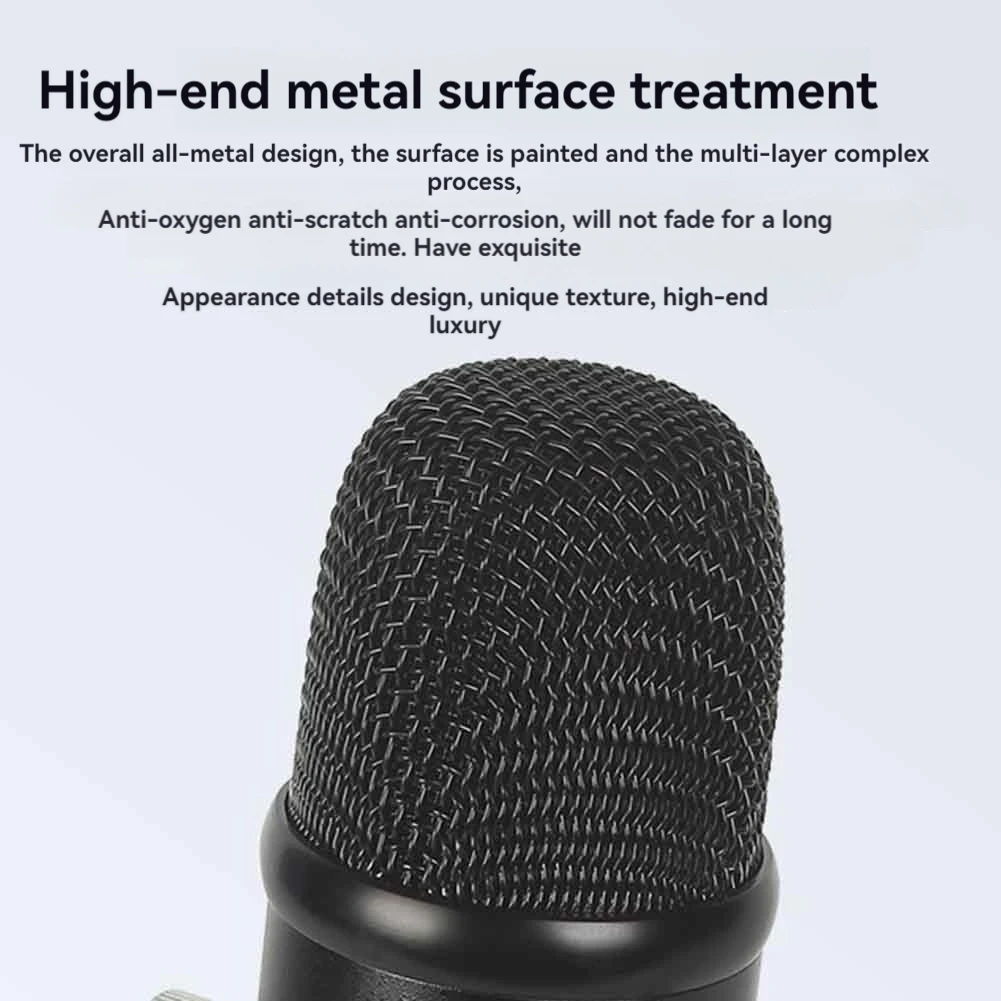 

USB Microphone Professional Plug Play Studio Microphone With Stand For Gaming Online Chatting Videos Voice Streaming